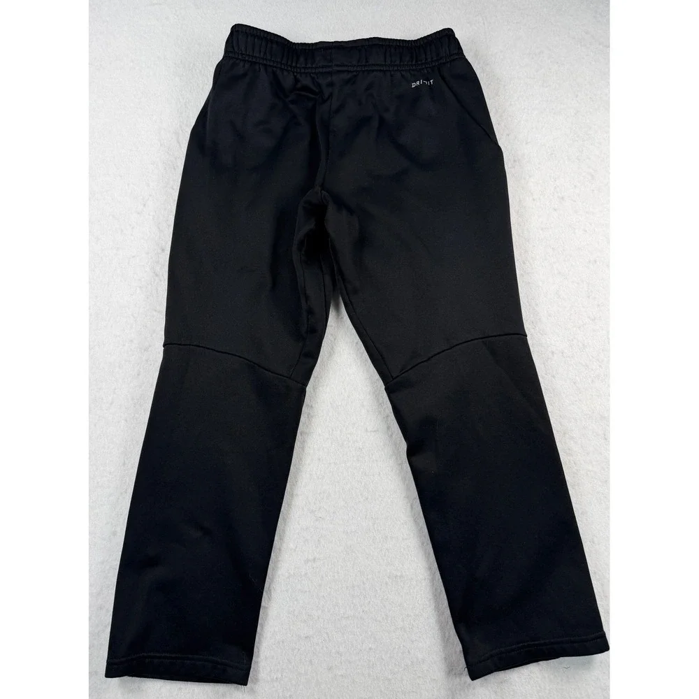 Boys Nike Dri-FIT Athletic Pants Black Medium Swoosh Logo Pockets